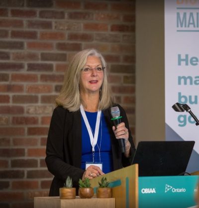 Kay Matthews Speaking at Event